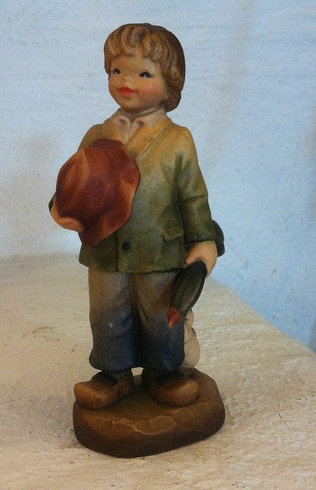 ANRI Ferrandiz - Boy with Umbrella 10 cm