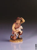 ANRI Bacher - Pastore con agnello 16 cm