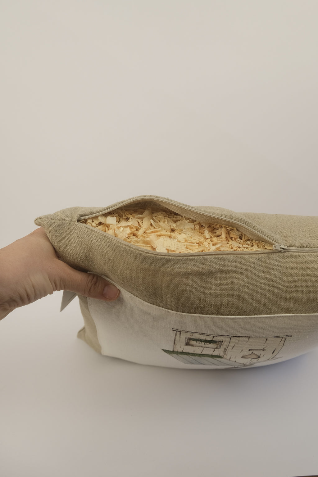 La casa dell'amore - cuscino con trucioli di legno di cirmolo