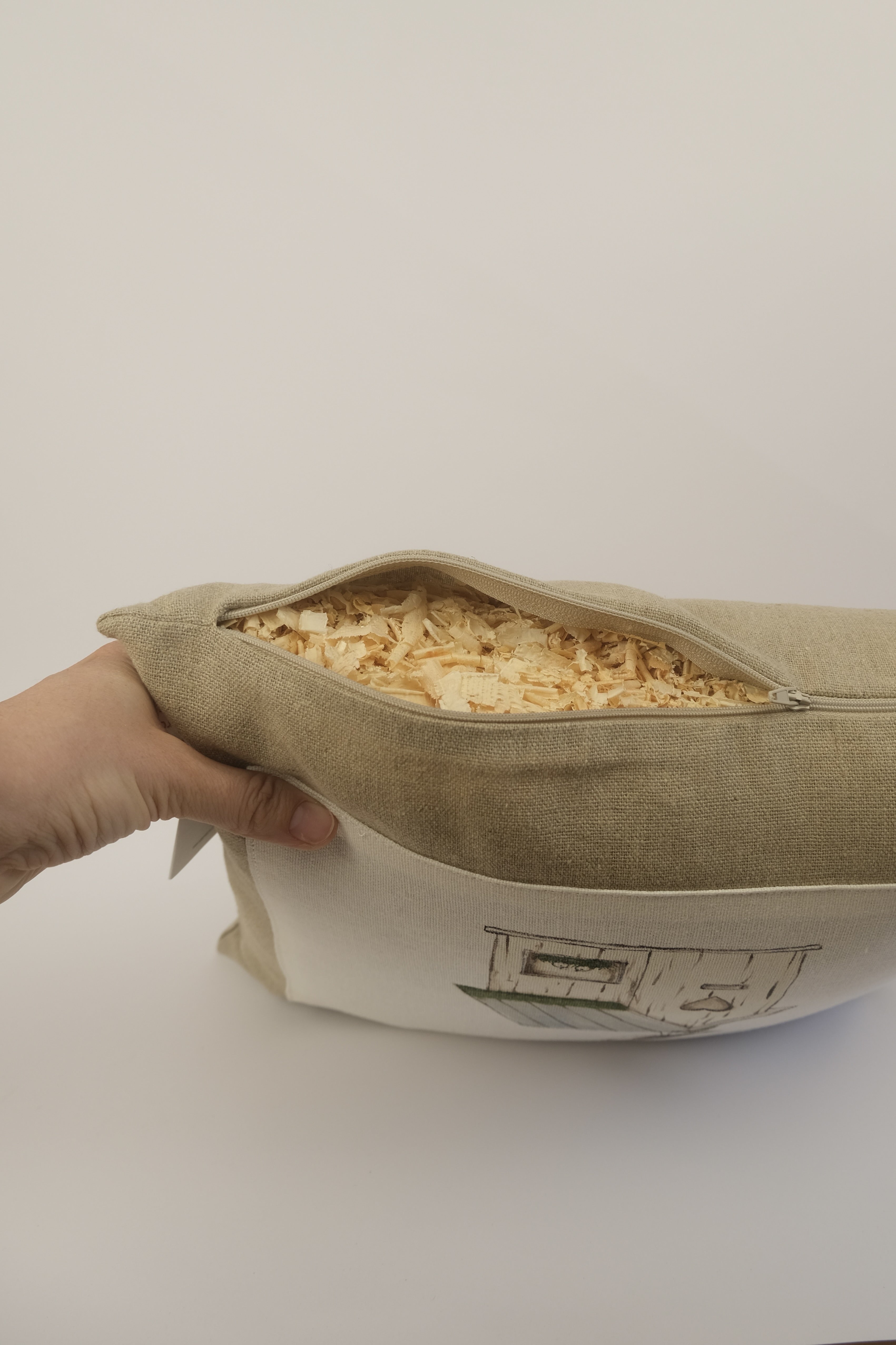 La casa dell'amore - cuscino con trucioli di legno di cirmolo