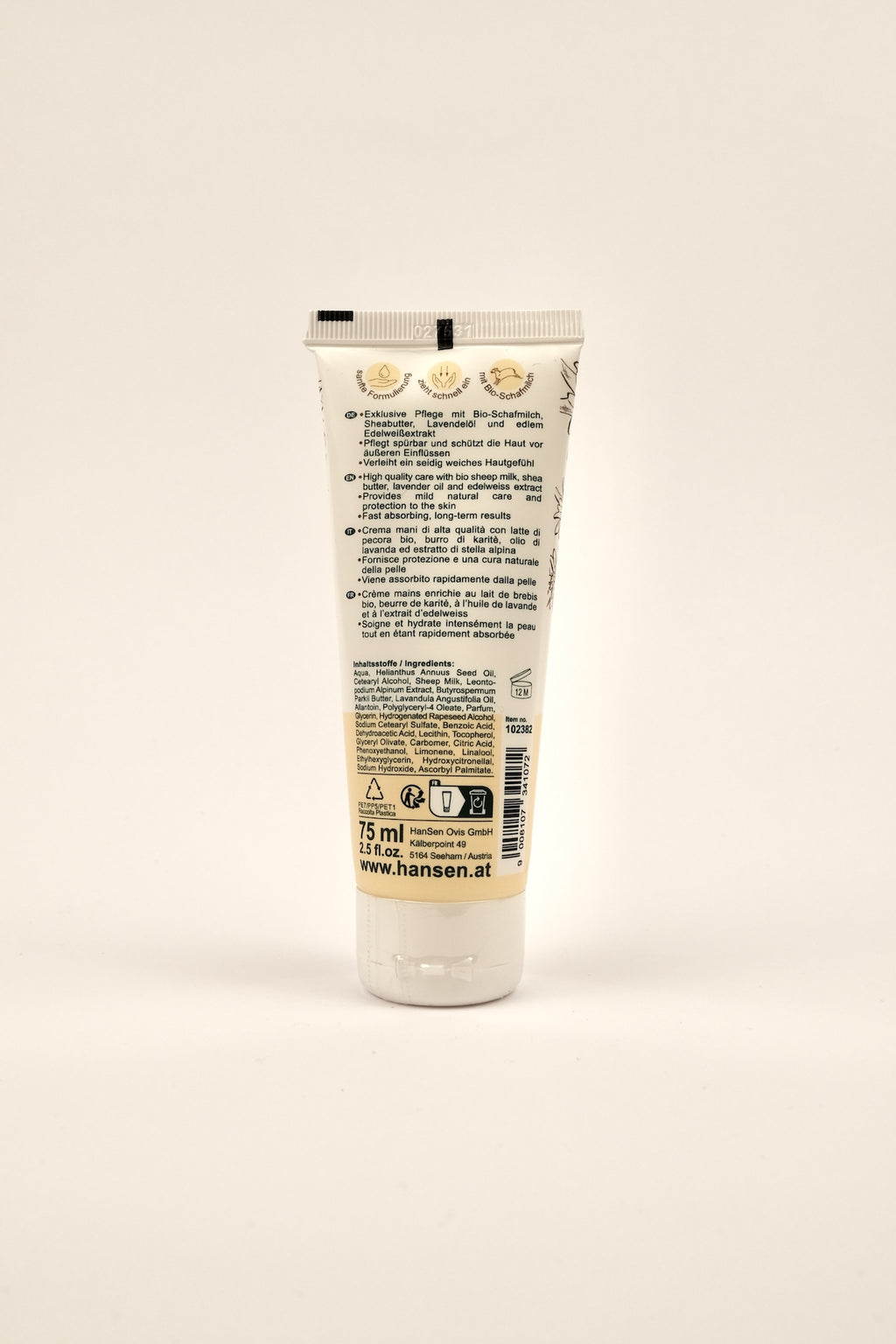 Crema mani con stella alpina