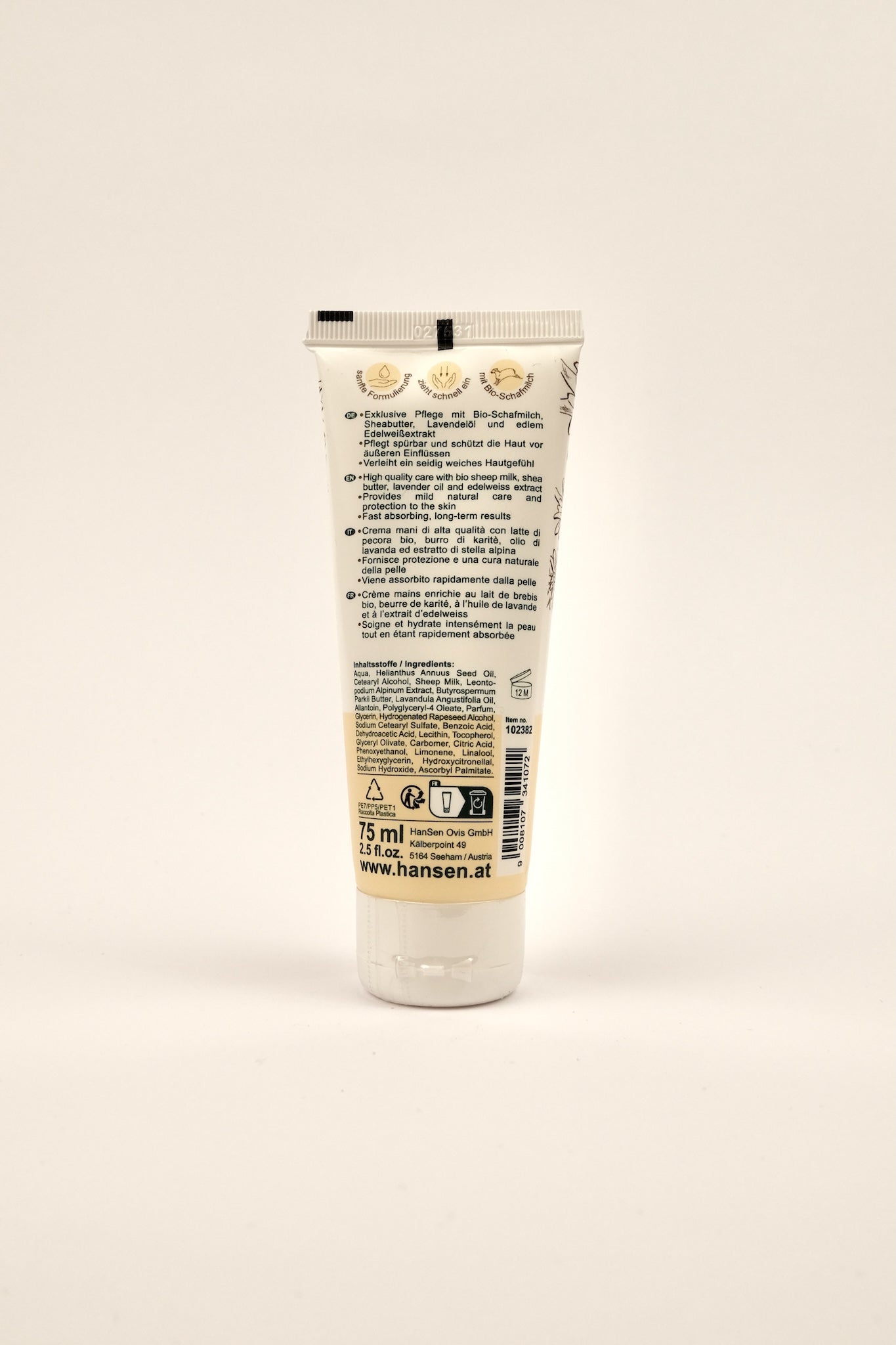 Crema mani con stella alpina