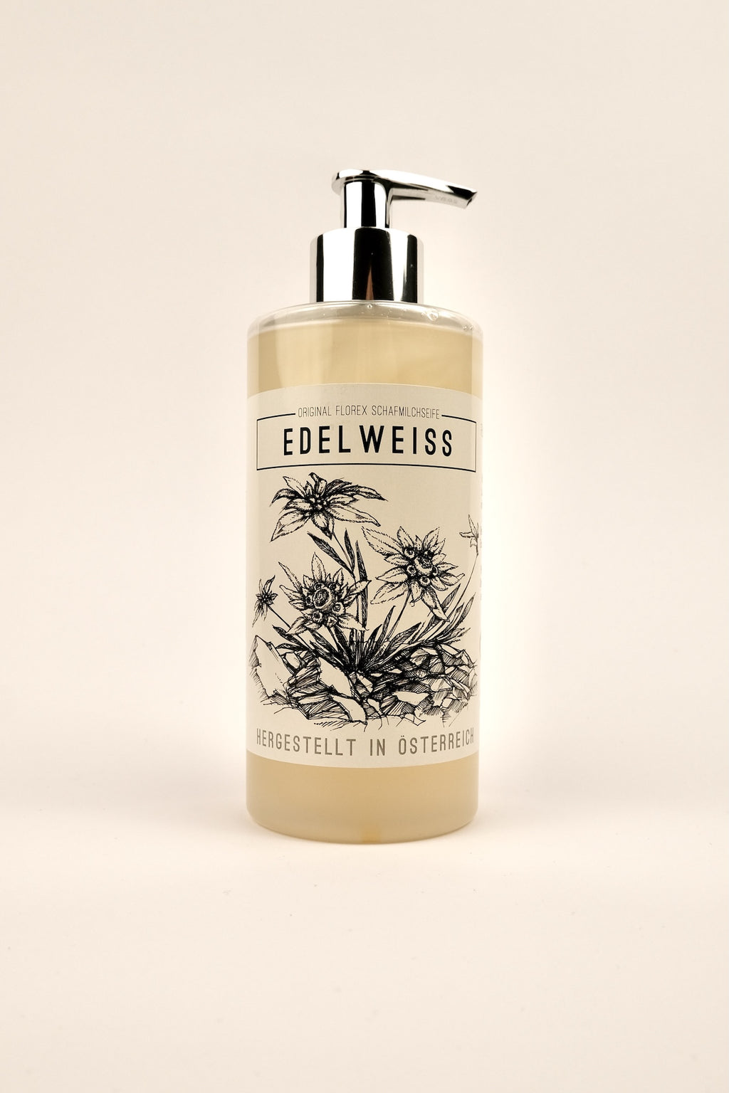 Sapone liquido alla stella alpina