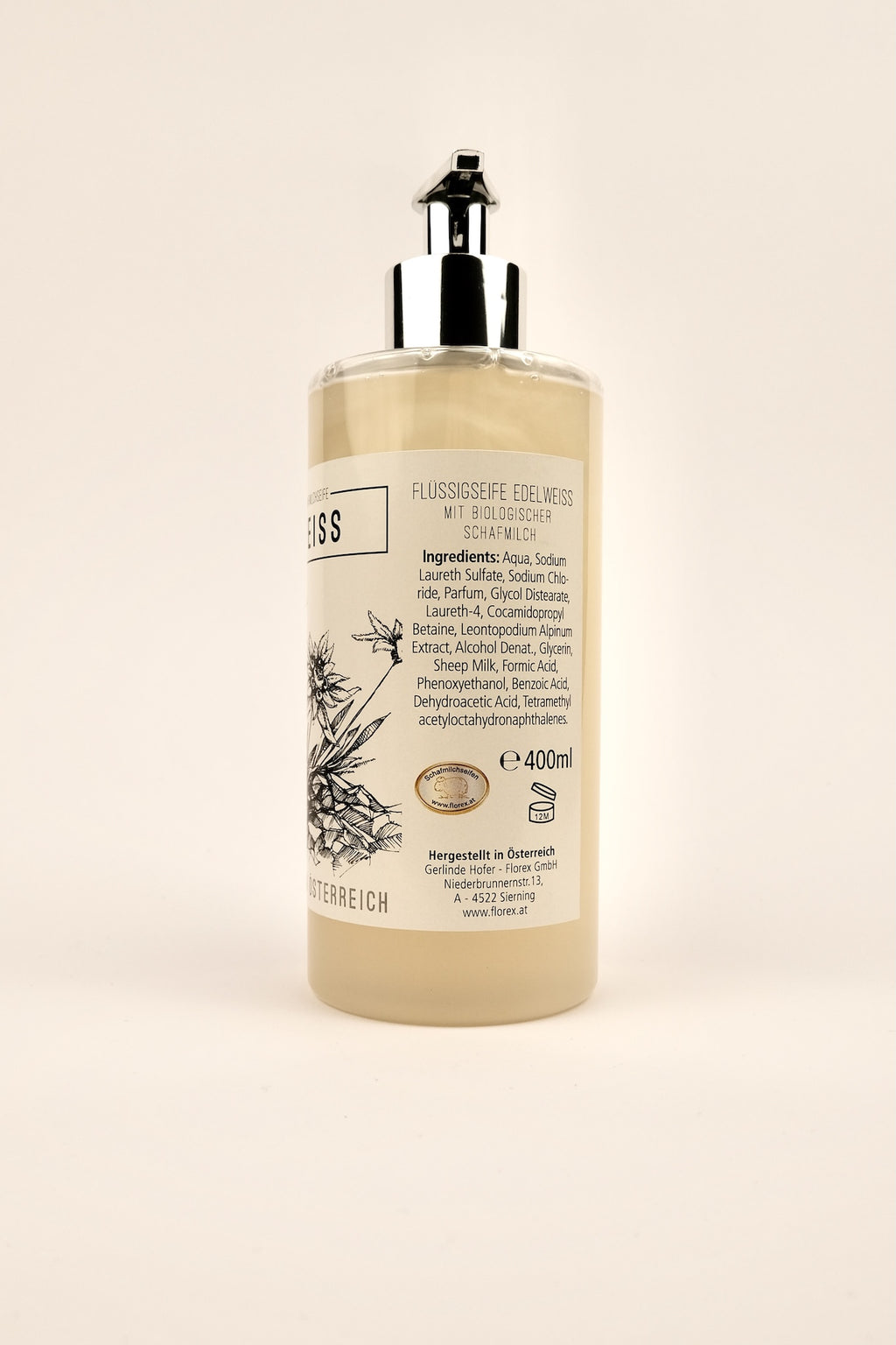 Sapone liquido alla stella alpina