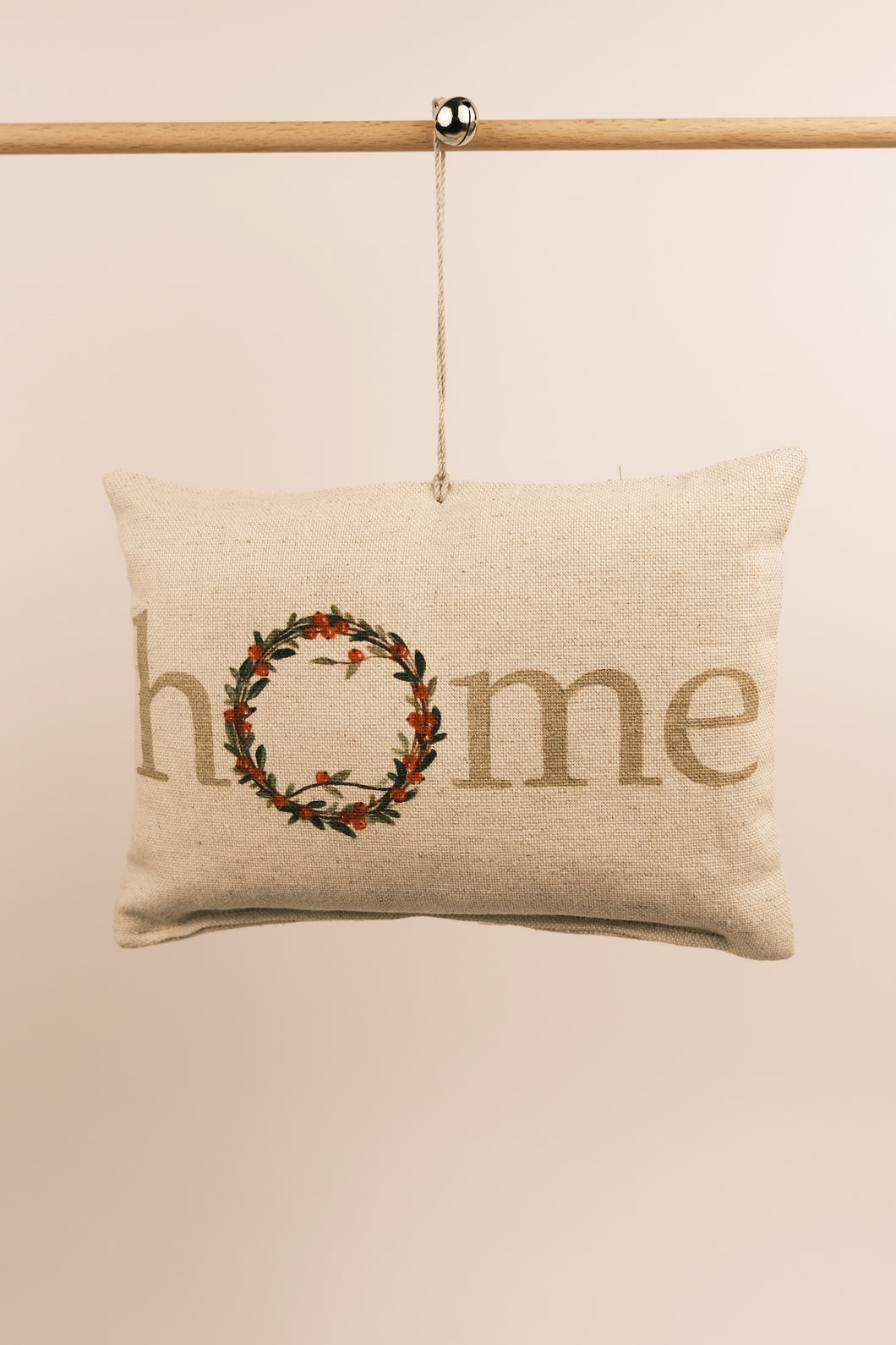 Home sweet home - cuscinetto con fiocchi di legno di cirmolo