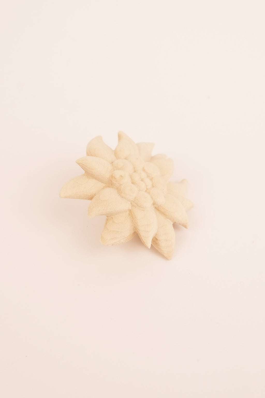 Edelweiss - Stella alpina in legno di cirmolo