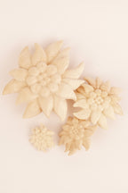 Edelweiss - Stella alpina in legno di cirmolo