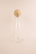 Caraffa con sfera in legno di cirmolo