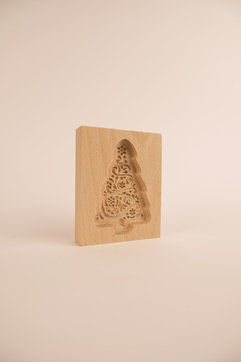 Stampo per biscotti in legno naturale