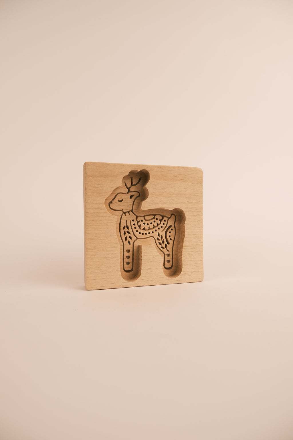 Stampo per biscotti in legno naturale