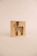 Stampo per biscotti in legno naturale