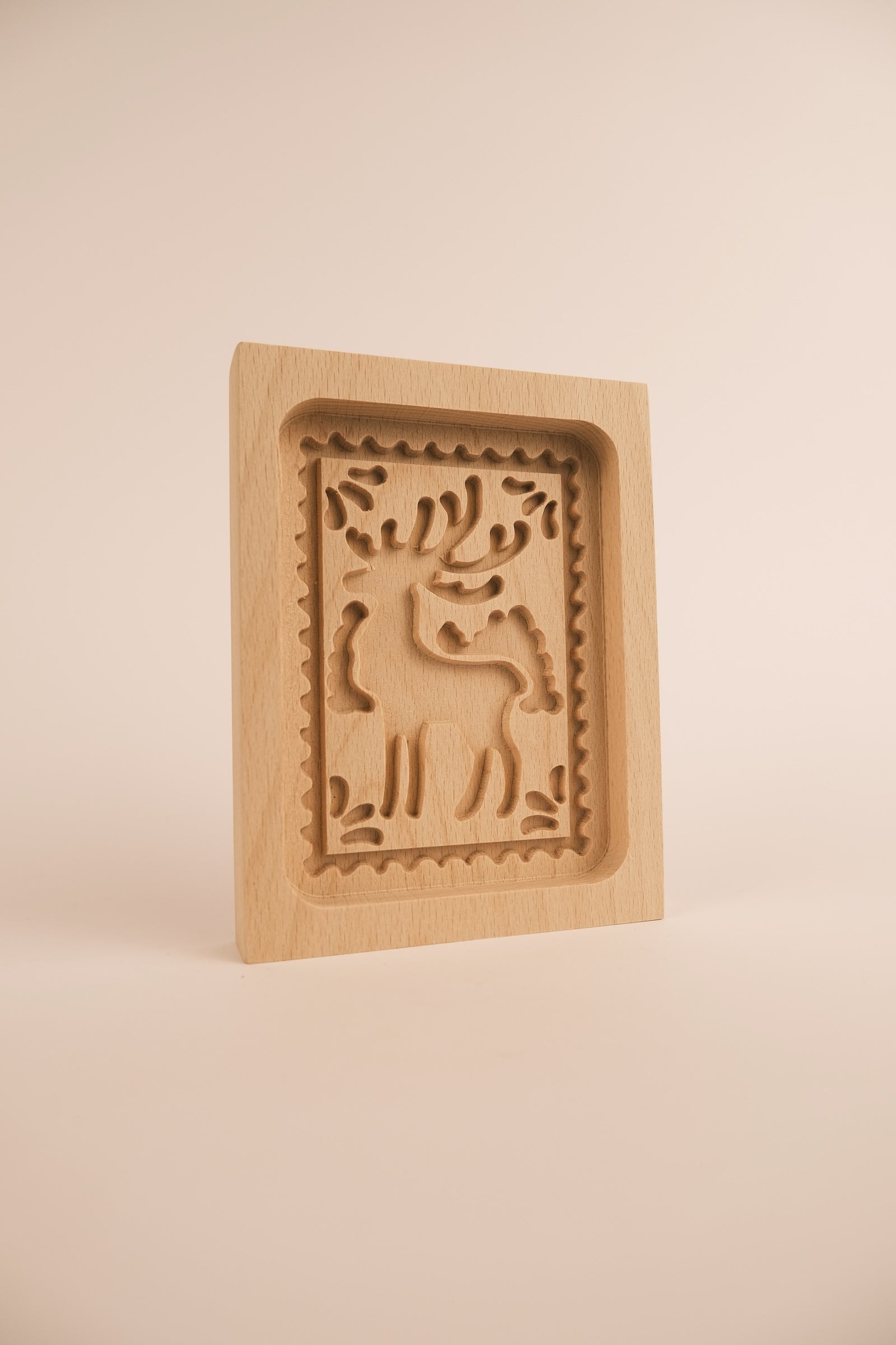 Stampo per biscotti in legno naturale